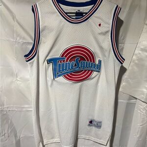 White Tune Squad Michael Jordan 23 Basketball Jersey Size L